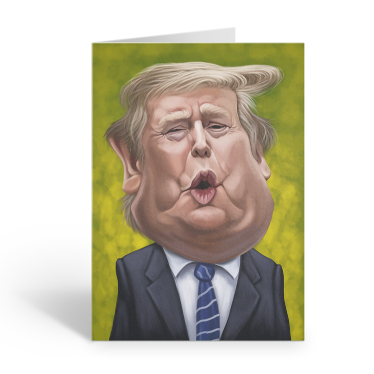 Donald Trump Loud Mouth Talking Card