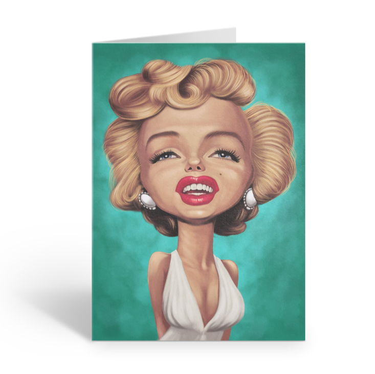 Marilyn Monroe Loud Mouth Talking Card