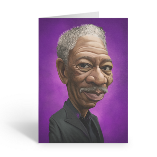 Morgan Freeman Loud Mouth Talking Card