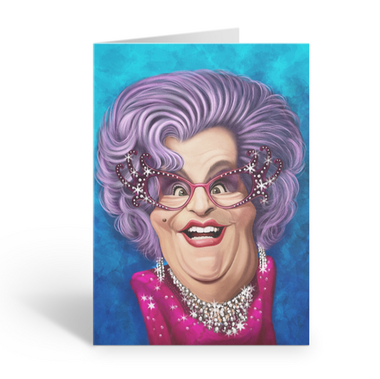 Dame Edna Loud Mouth Talking Card