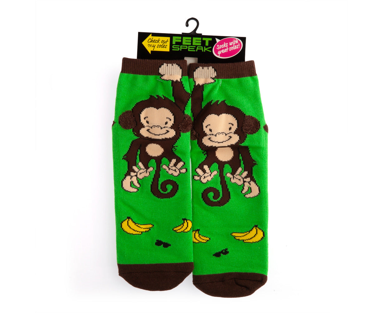 Cheeky Monkey Grip Socks