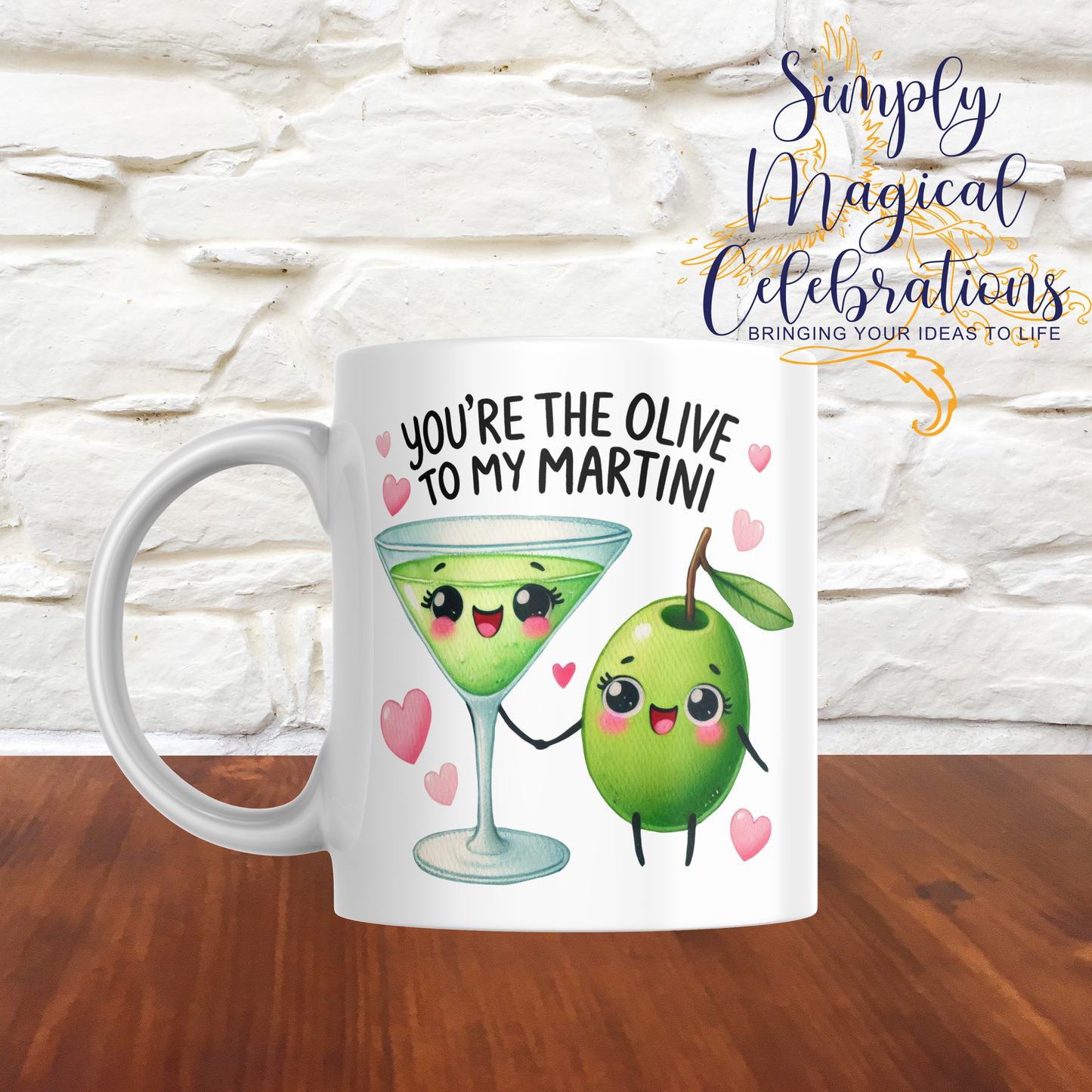 Cheesy Couples Mug - OLIVE TO MY MARTINI