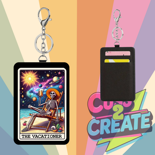Tarot Card On Vacation Card Wallet