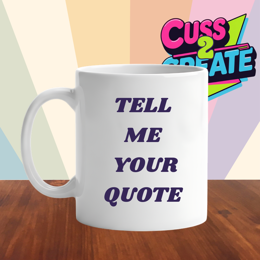 TELL ME WHAT TO TYPE Tyre Tread Mug