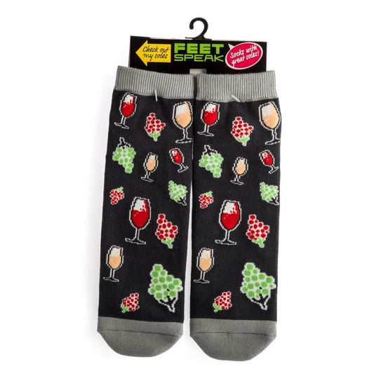 Wine time Grip Socks