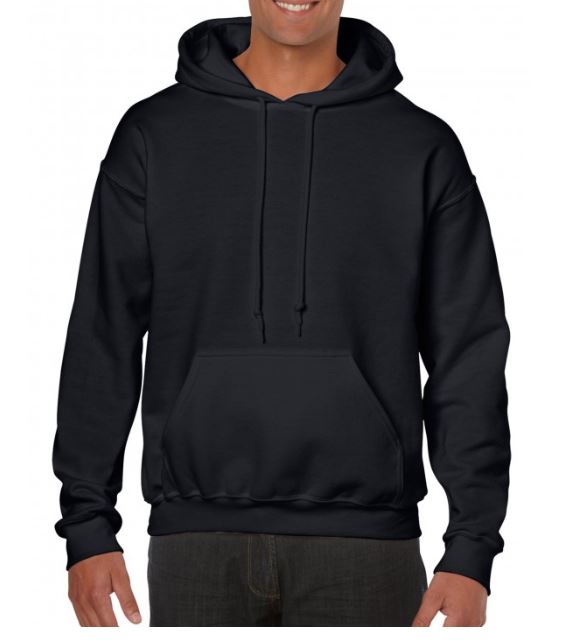 Adult Hoodie BLACK BLANK