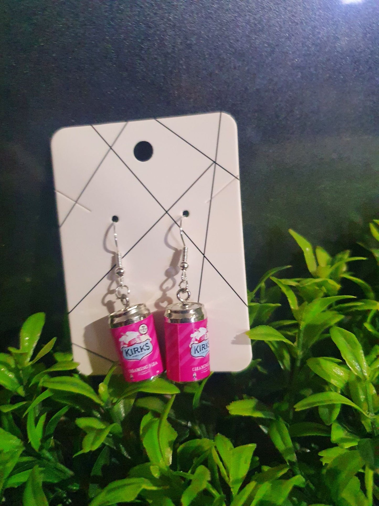 Creamy Soda Can Dangle Earrings