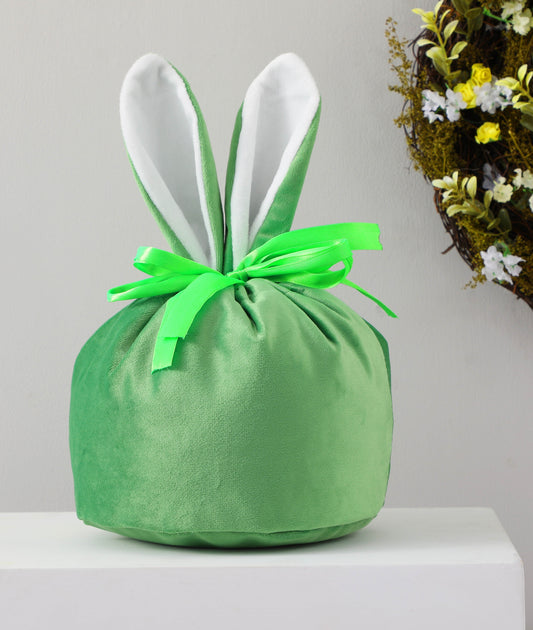 Velvet Bunny Bag BLANK - Green