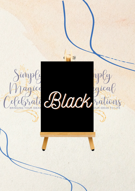 BLACK A4 Acrylic Sheet BLANK