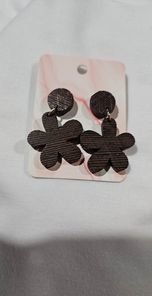 Wooden Flower Earring