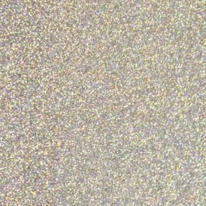 Siser Glitter HTV 30cm x 50cm -Silver Confetti